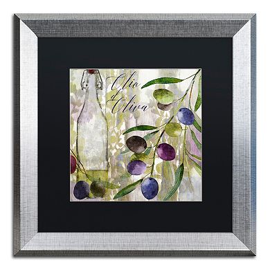 Trademark Fine Art Colors Of Tuscany I Silver Finish Framed Wall Art