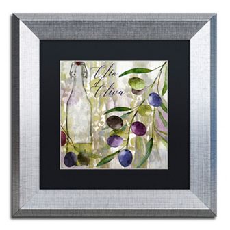Trademark Fine Art Colors Of Tuscany I Silver Finish Framed Wall Art