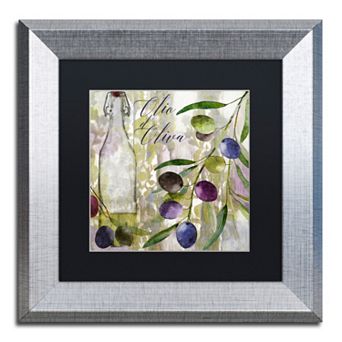 Trademark Fine Art Colors Of Tuscany I Silver Finish Framed Wall Art