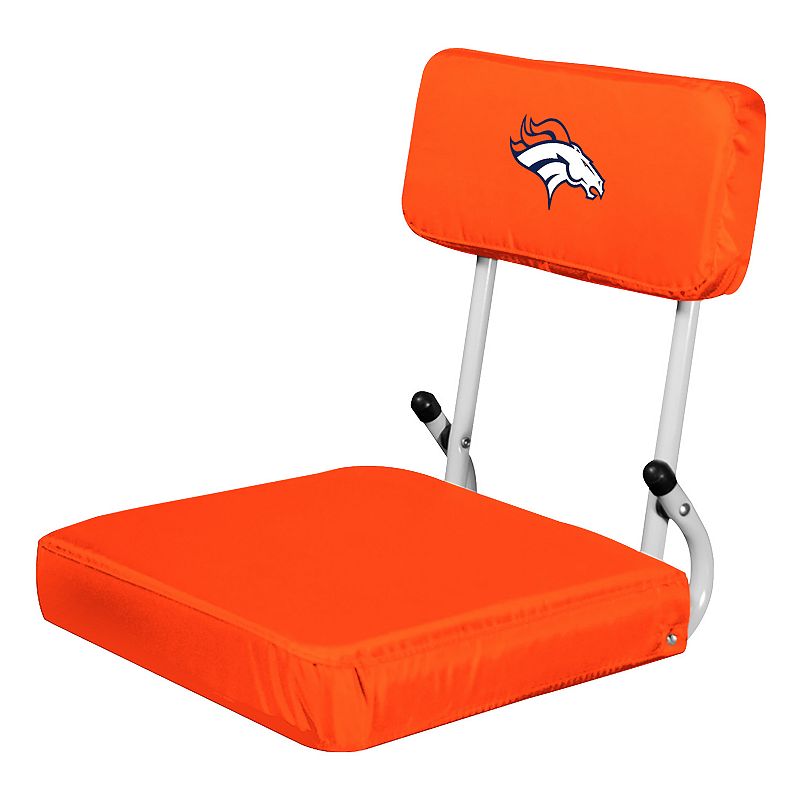 Logo Brands Denver Broncos Hard Back Stadium Seat, Multicolor
