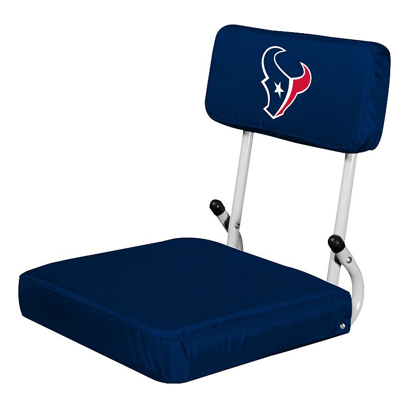 Logo Brands Houston Texans Hard Back Stadium Seat, Blue