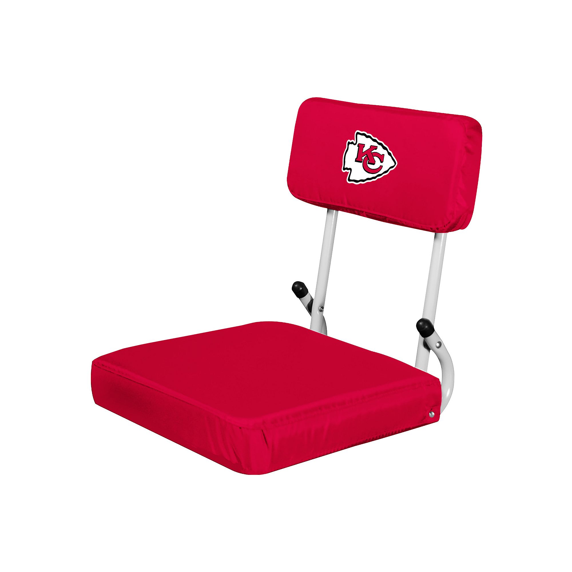 Logo Brands Kansas City Chiefs Hard Back Stadium Seat, Red