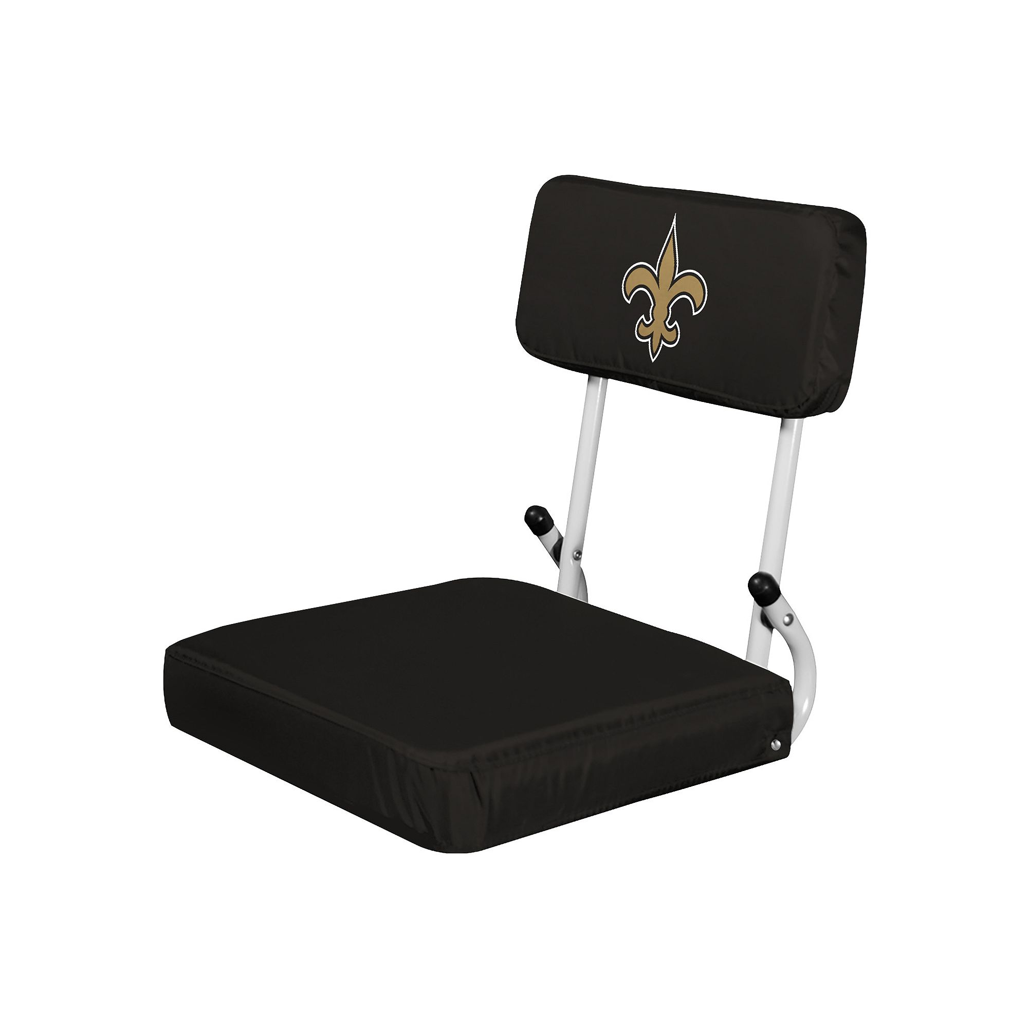 Logo Brands New Orleans Saints Hard Back Stadium Seat, Black