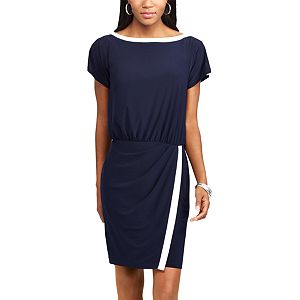 Women's Chaps Colorblock Blouson Dress