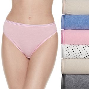 Fruit of the Loom 6-pack Ultra Soft Hi-Cut Panties 6DUSKHC