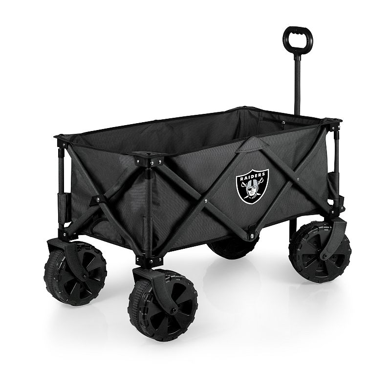 Picnic Time Oakland Raiders All-Terrain Adventure Wagon, Grey