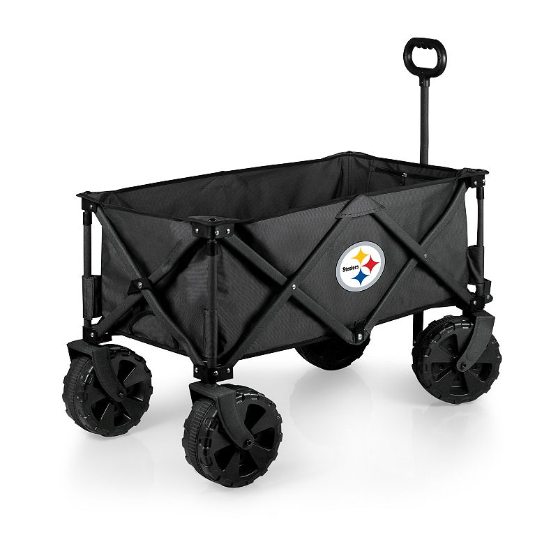 Picnic Time Pittsburgh Steelers All-Terrain Adventure Wagon, Grey