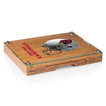Picnic Time Arizona Cardinals Concerto Bamboo Cutting Board and Cheese Tools Set