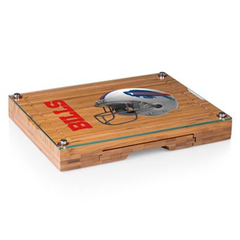 Picnic Time Buffalo Bills Concerto Bamboo Cutting Board and Cheese Tools Set