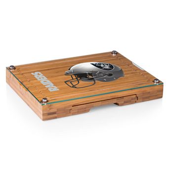 Picnic Time Oakland Raiders Concerto Bamboo Cutting Board and Cheese Tools Set