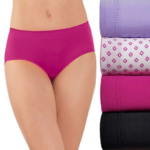 Fruit of the Loom 4-pack Microfiber No Ride Up Hipster Panty 4DSNRHP