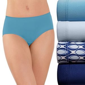 Fruit of the Loom 4-pack Microfiber No Ride Up Hipster Panty 4DSNRHP