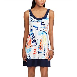 Women's Chaps Sailboat A-Line Dress