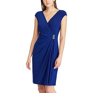 Women's Chaps Embellished Ruffle Sheath Dress