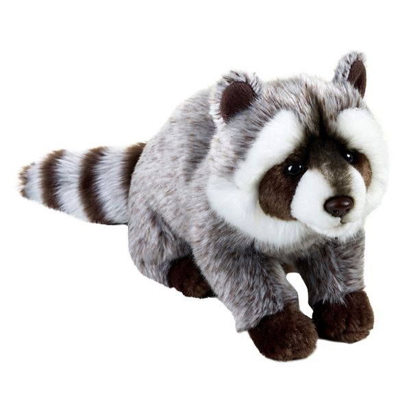 Raccoon in Blue Coat Stuffed Animal