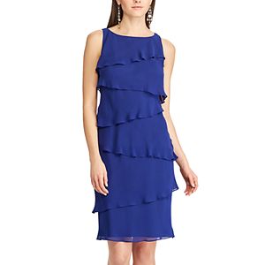 Women's Chaps Tiered Georgette Sheath Dress