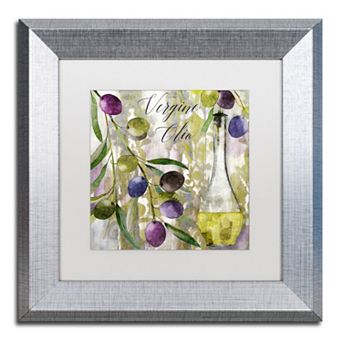 Trademark Fine Art Colors Of Tuscany II Silver Finish Framed Wall Art