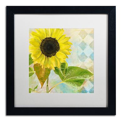 Trademark Fine Art Soleil III Black Framed Wall Art