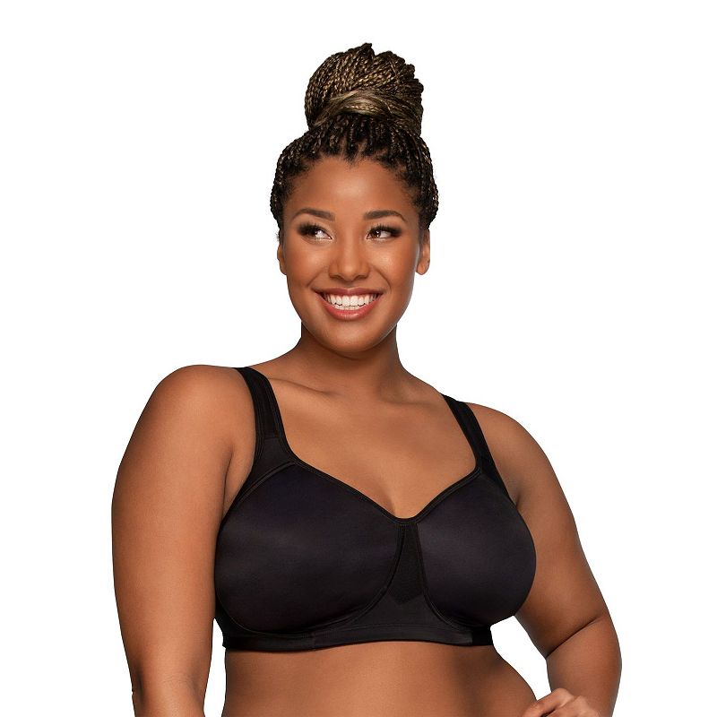 Vanity Fair Lingerie® Sport Full-Figure Wireless Bra 71500, Women's, Size: 42 Dd, Mid Black