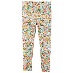 Baby Girl Carter's Floral & Fox Print Leggings
