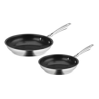 Cuisinart® Professional Series 2 pc Stainless Steel Nonstick Skillet Set