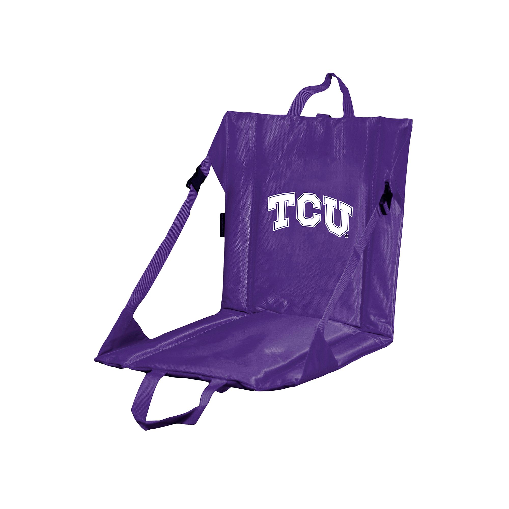 Logo Brands TCU Horned Frogs Folding Stadium Seat, Purple