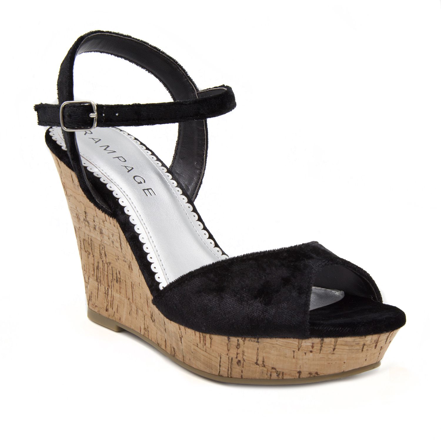 rampage black wedges