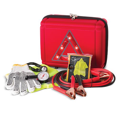 Smart Gear 7pc. Roadside Emergency Kit with Light Up Case