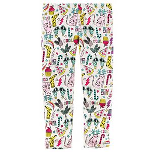 Baby Girl Carter's Fleece-Lined Cool Cat Holiday Leggings
