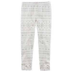 Baby Girl Carter's Glittery Fairisle Snowflake Leggings