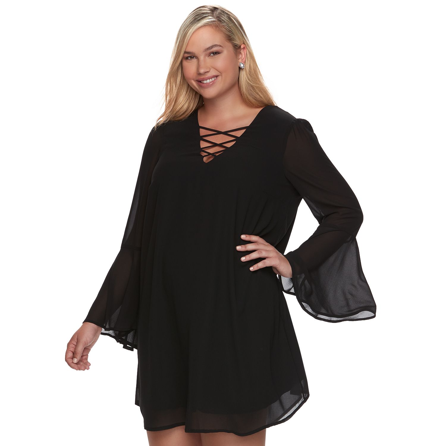 kohls bell sleeve dress