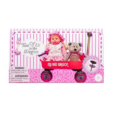 Kid Concepts Baby Doll With Wagon Playset
