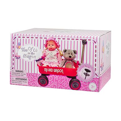Kid Concepts Baby Doll With Wagon Playset