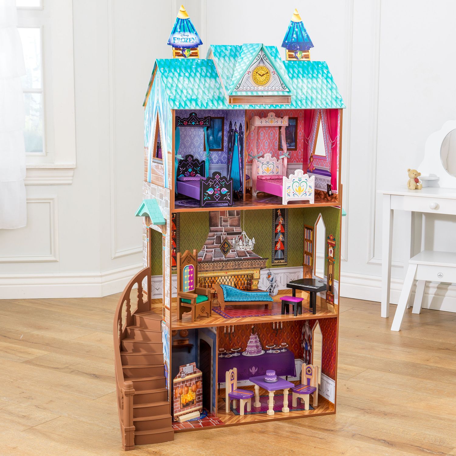 frozen wooden doll house