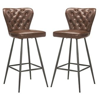 Safavieh Aster Faux-Leather Bar Stool 2 pc Set