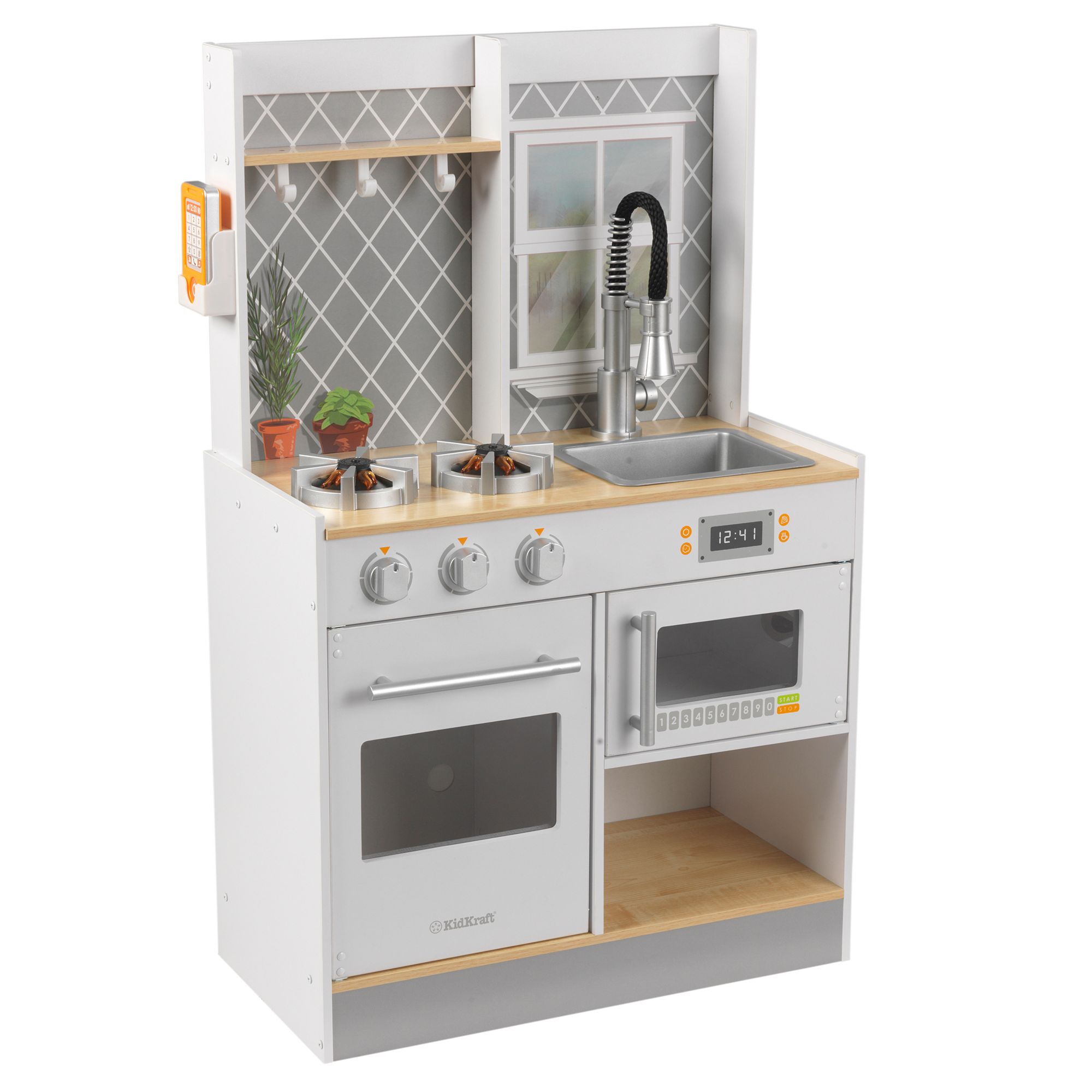 KidKraft Lets Cook Wooden Play Kitchen, Multicolor
