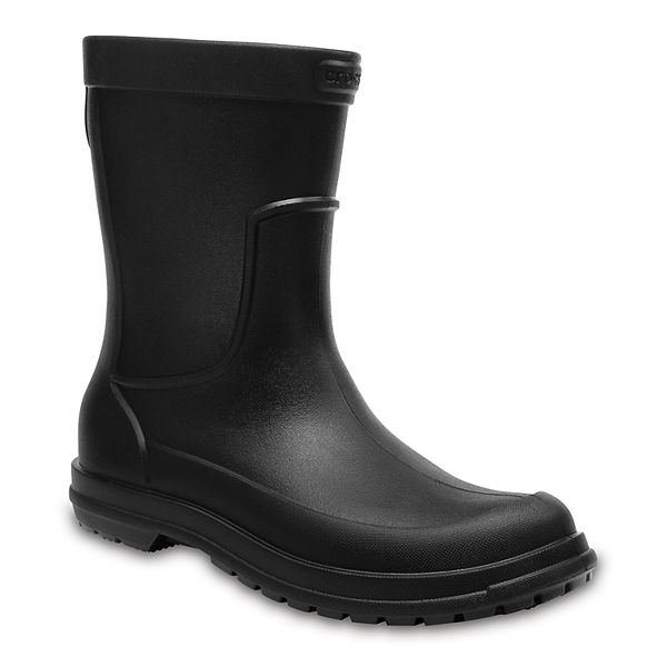 Crocs Mens Allcast Rain Waterproof Croslite Short Lightweight Wellinghton Boots 