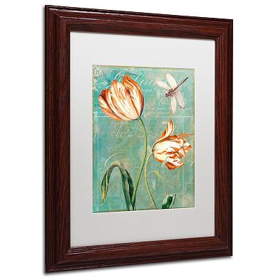 Trademark Fine Art Tulips Ablaze I Framed Wall Art