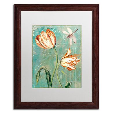 Trademark Fine Art Tulips Ablaze I Framed Wall Art