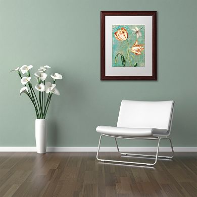 Trademark Fine Art Tulips Ablaze I Framed Wall Art