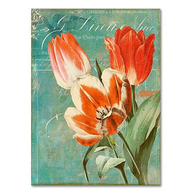 Trademark Fine Art Tulips Ablaze II Canvas Wall Art