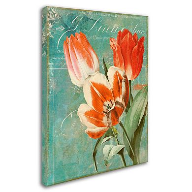 Trademark Fine Art Tulips Ablaze II Canvas Wall Art