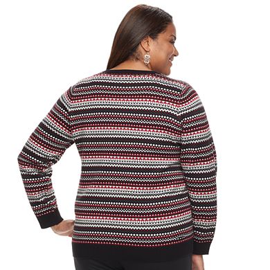 Plus Size Croft & Barrow® Essential Button-Front Jersey Cardigan 