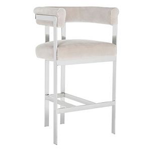 Safavieh Couture Aluna Velvet Bar Stool