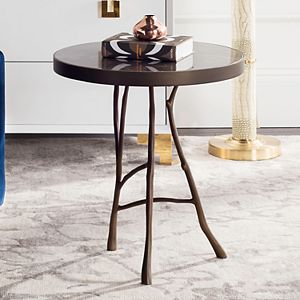 Safavieh Couture Amparo Rasotika Brown Marble End Table