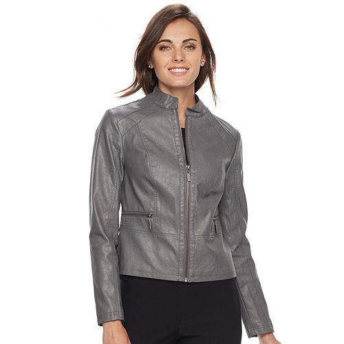 Women's Apt. 9® Faux-Leather Jacket