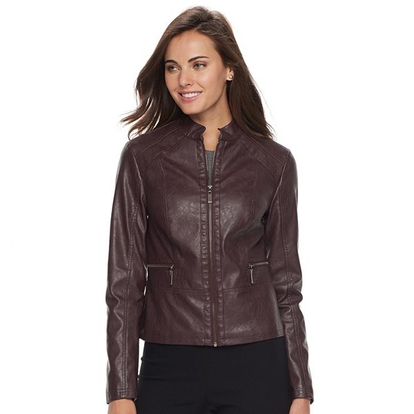 Women's Apt. 9® Faux-Leather Jacket