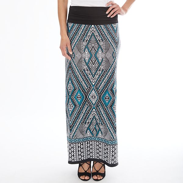 Women's Apt. 9® Geometric Maxi Skirt