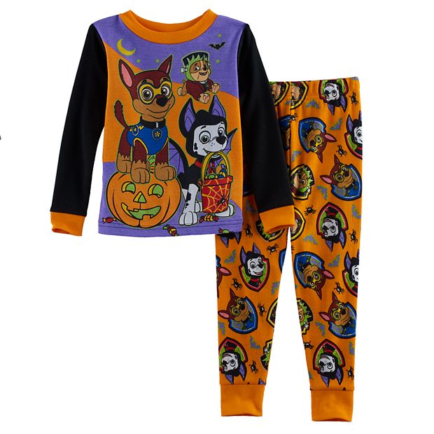 Toddler Boy Paw Patrol Halloween Glow in the Dark Top Pants