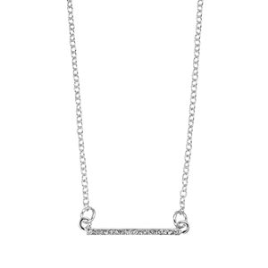 Chaps Pave Horizontal Bar Necklace